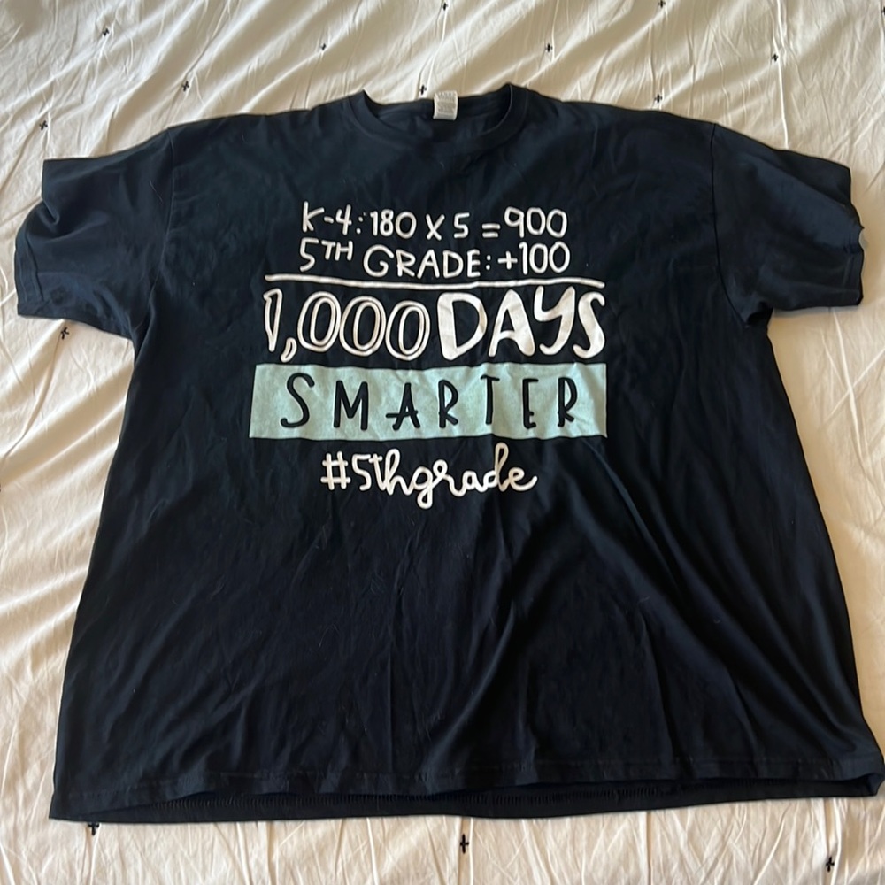 “1000 days smarter” teacher shirt
